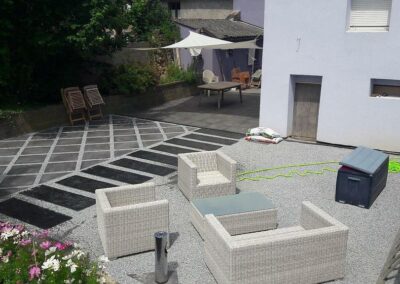 creation terrasse originale avec coin salon exterieur